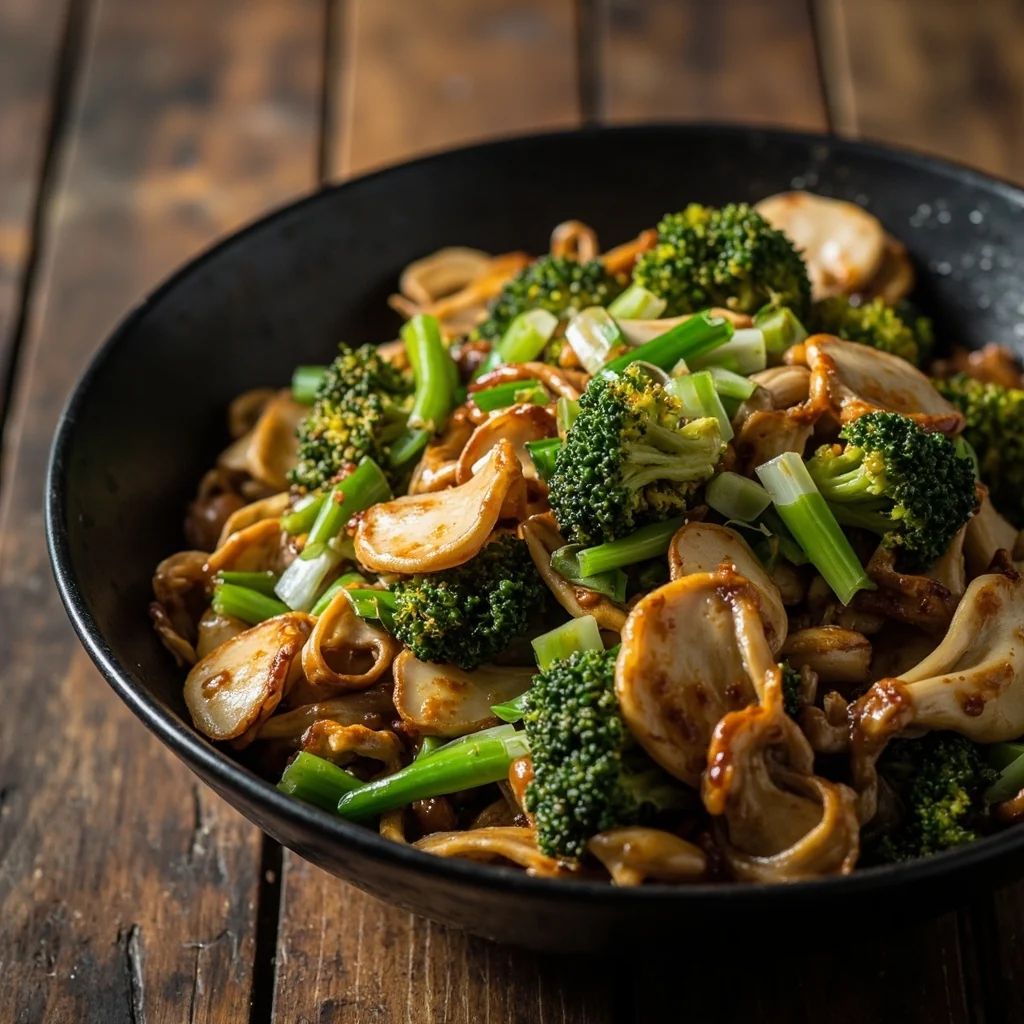Champignons Auriculaires Sautés au Brocoli
