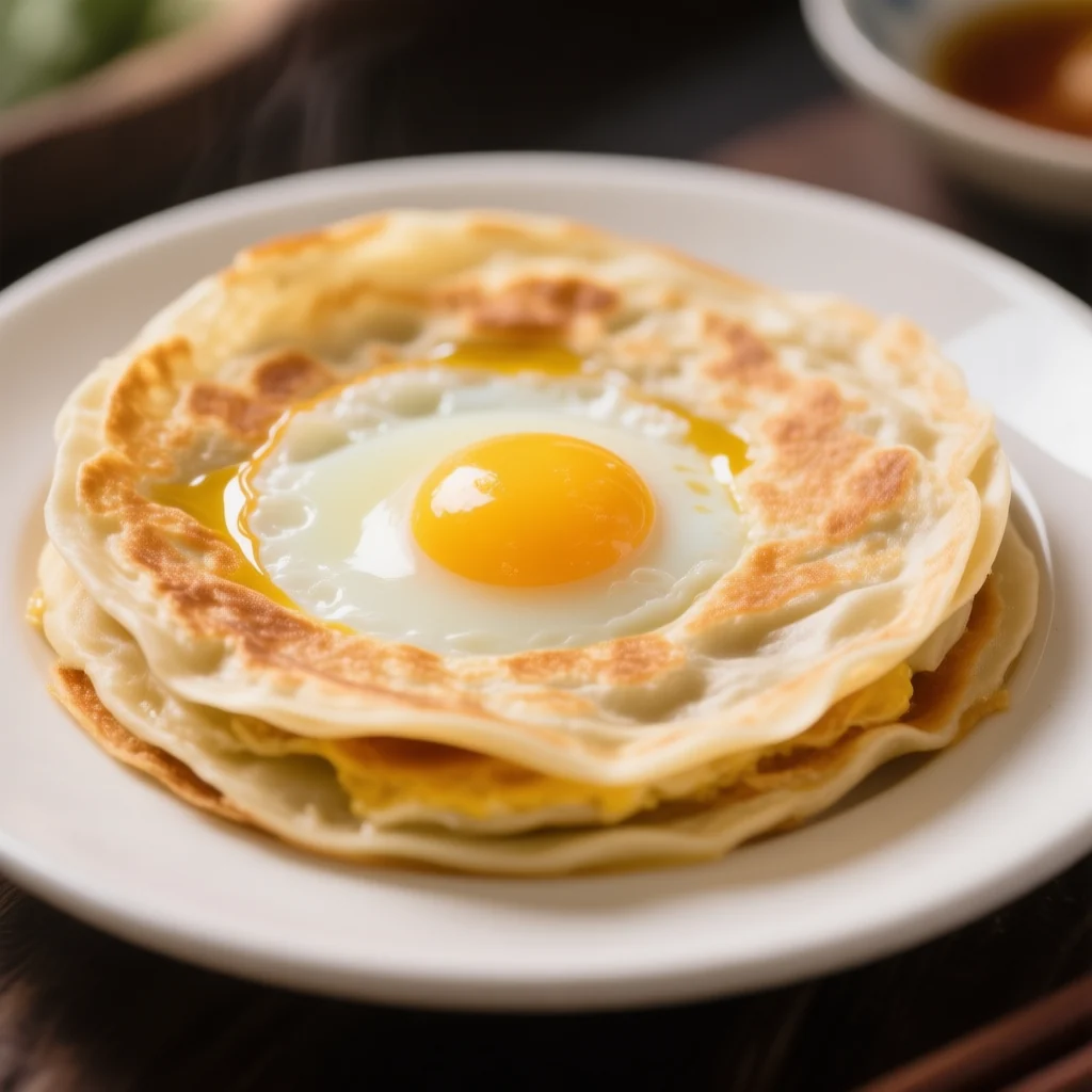 Crêpe chinoise farcie aux œufs