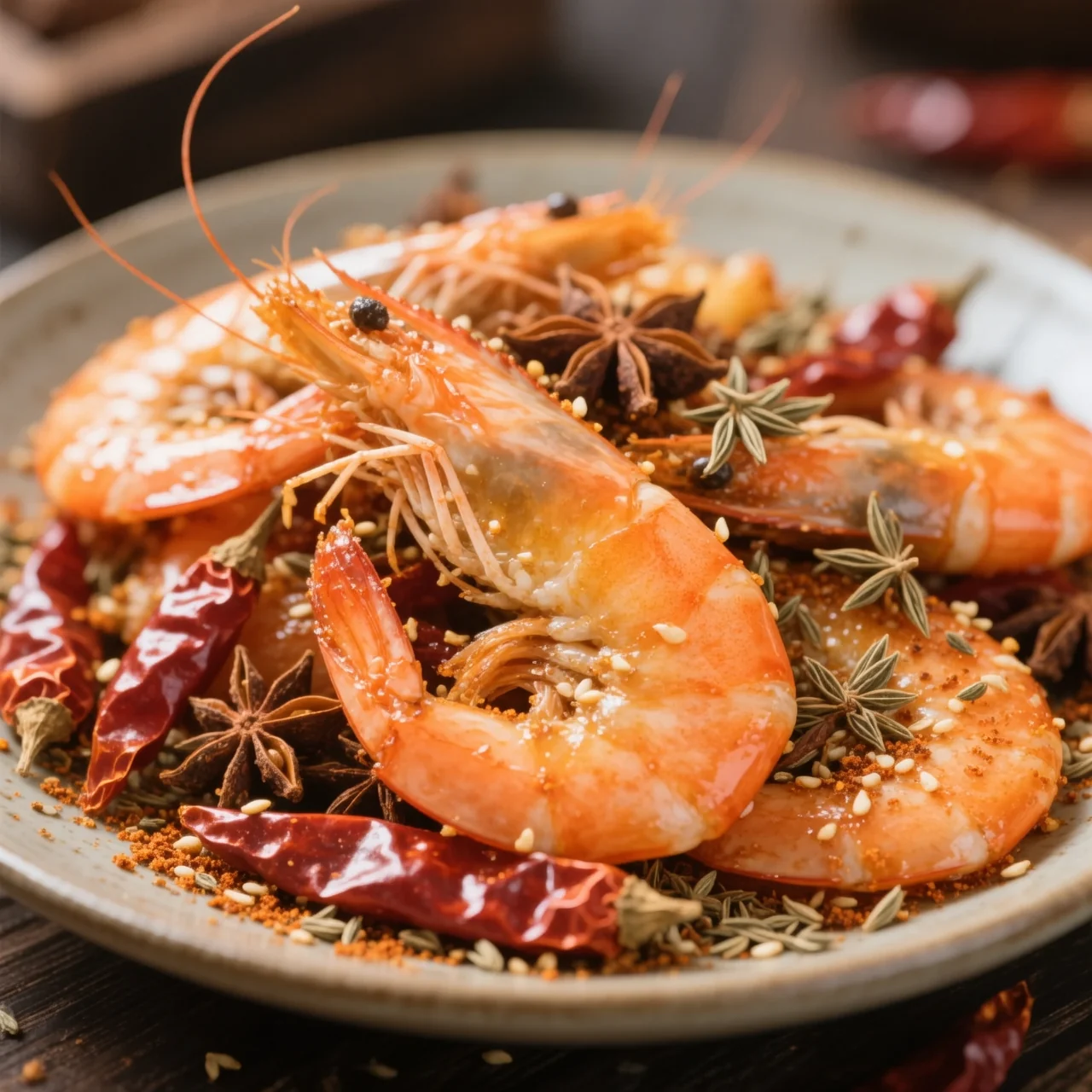 Crevettes croustillantes sel et poivre