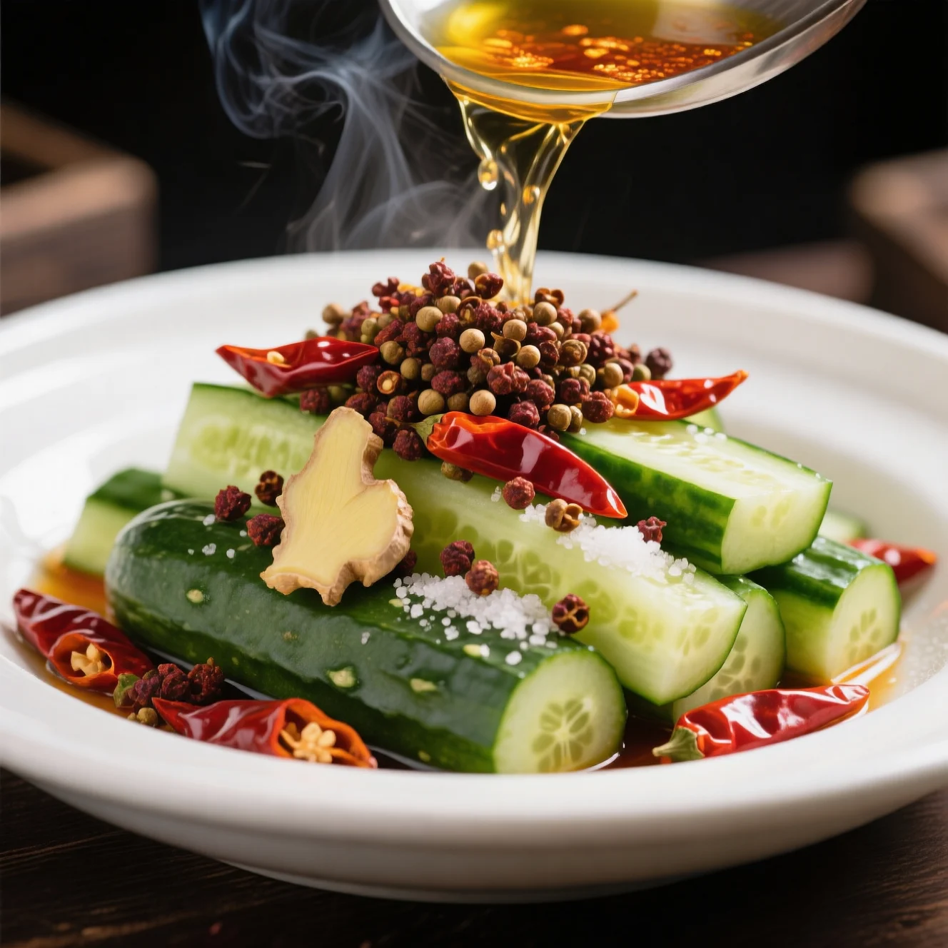 Concombre épicé style Sichuan