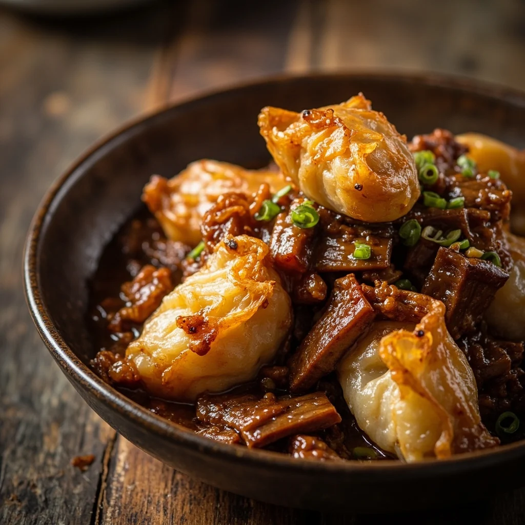 Zongzi croustillants aux côtes de porc braisées