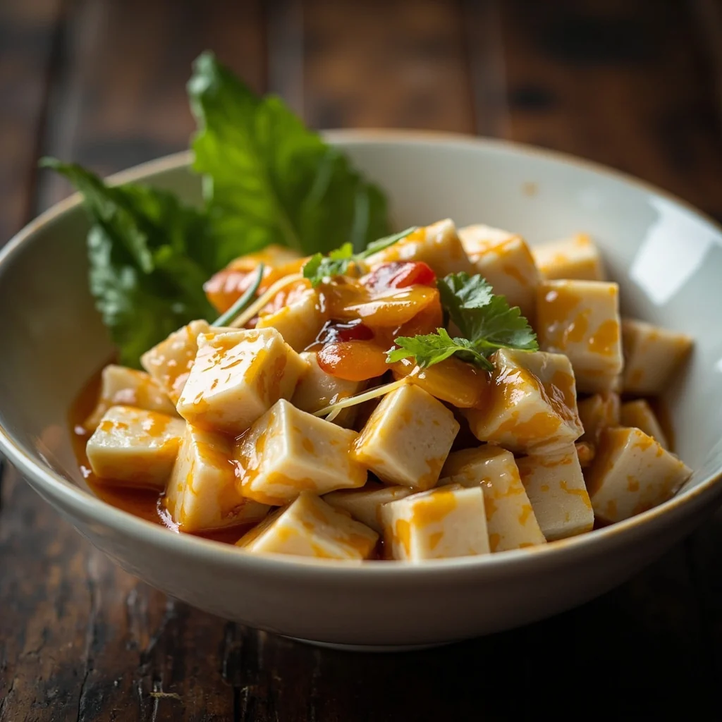Salade de œufs de cent ans et de tofu