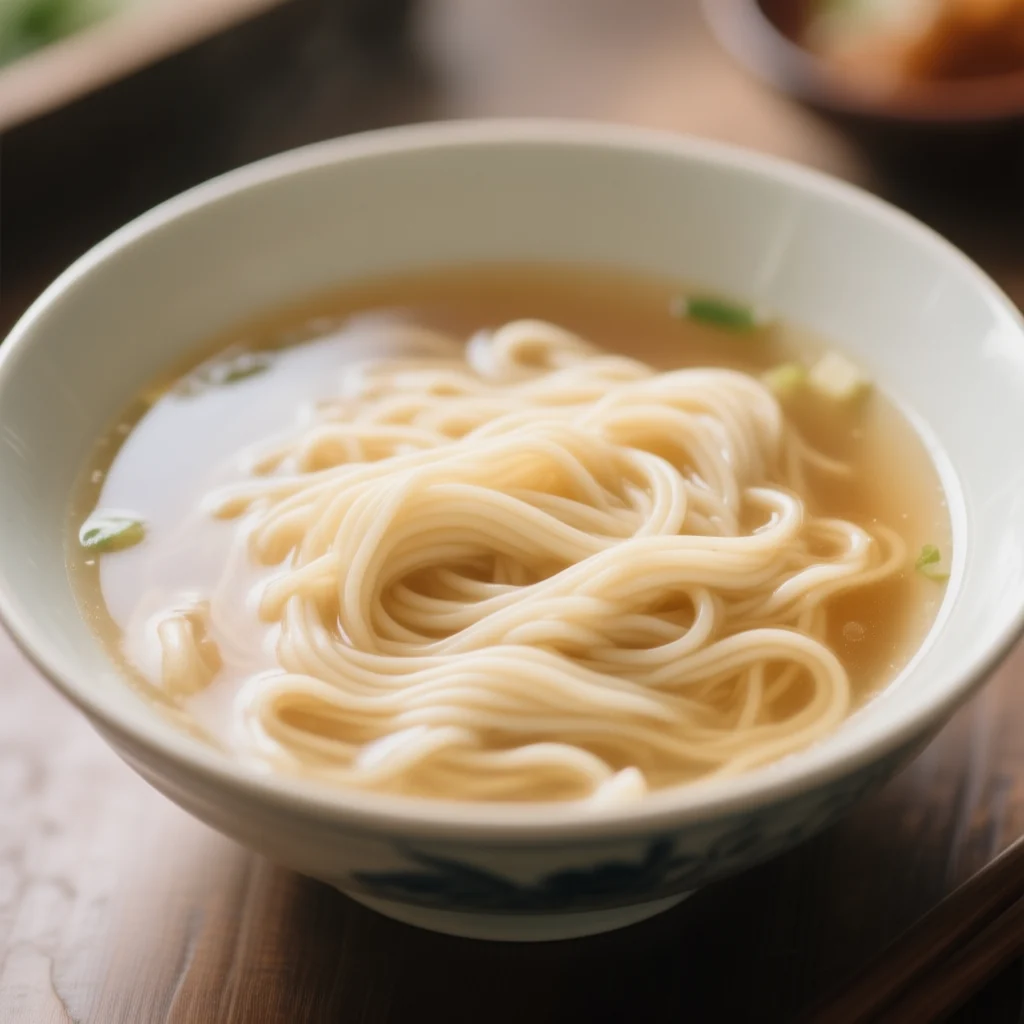 Nouilles en bouillon clair