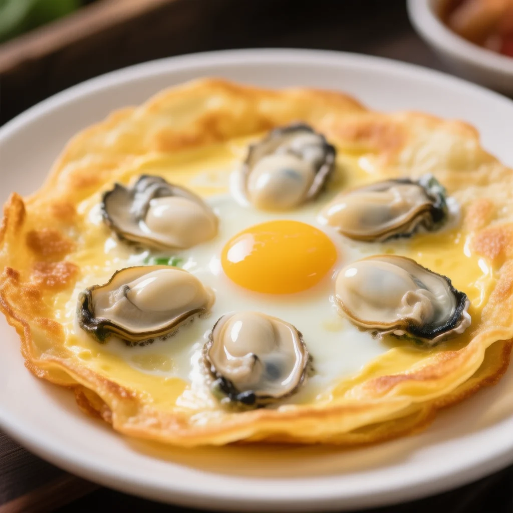 Galette aux huîtres croustillantes