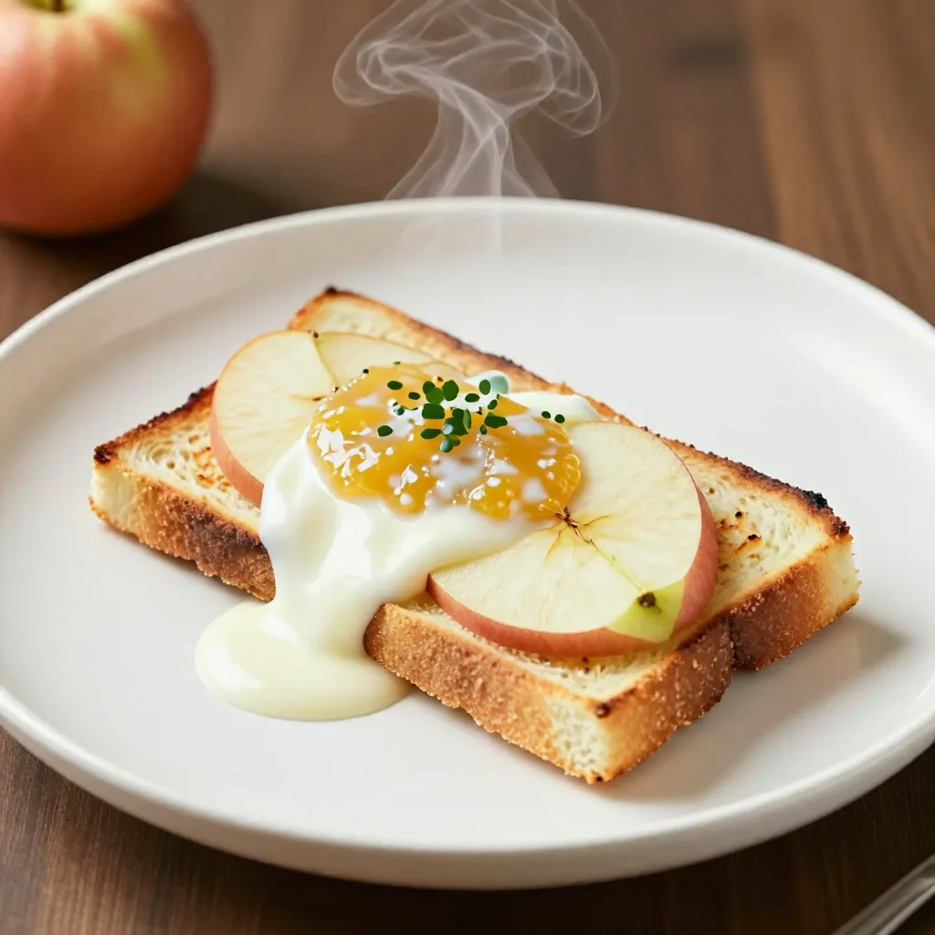 Panini with Milk Jam and Apple