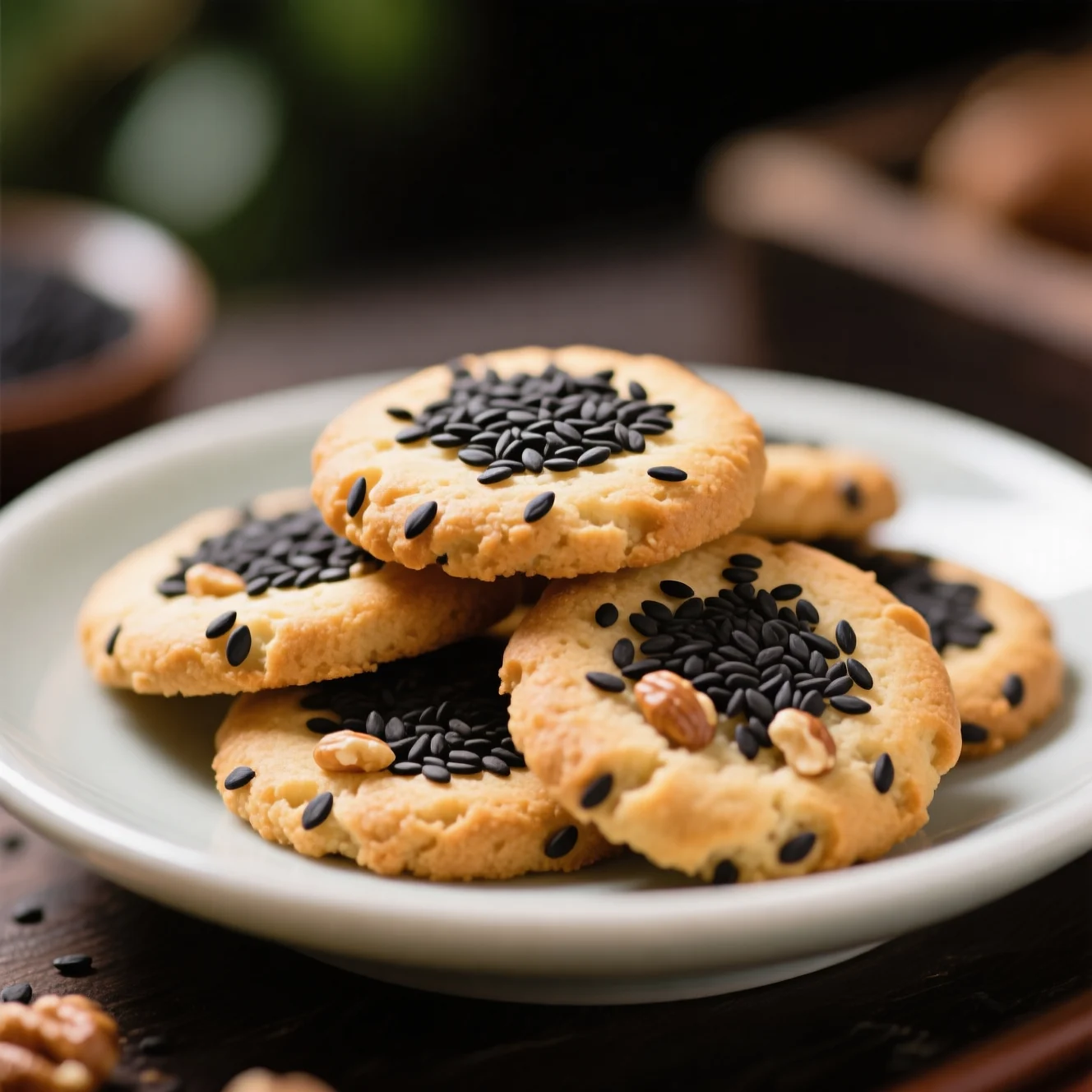 Cookies Classiques au Sésame Noir