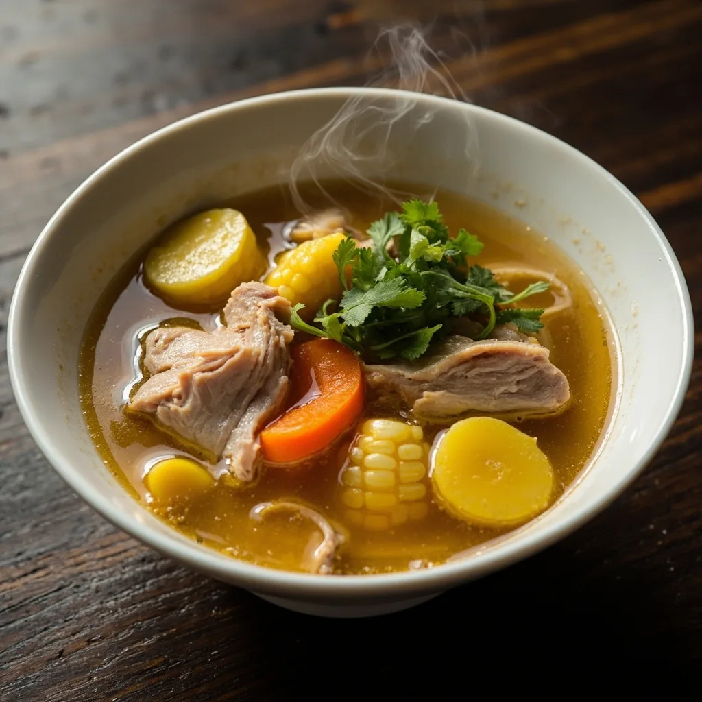Corn, Carrot, and Pork Rib Soup