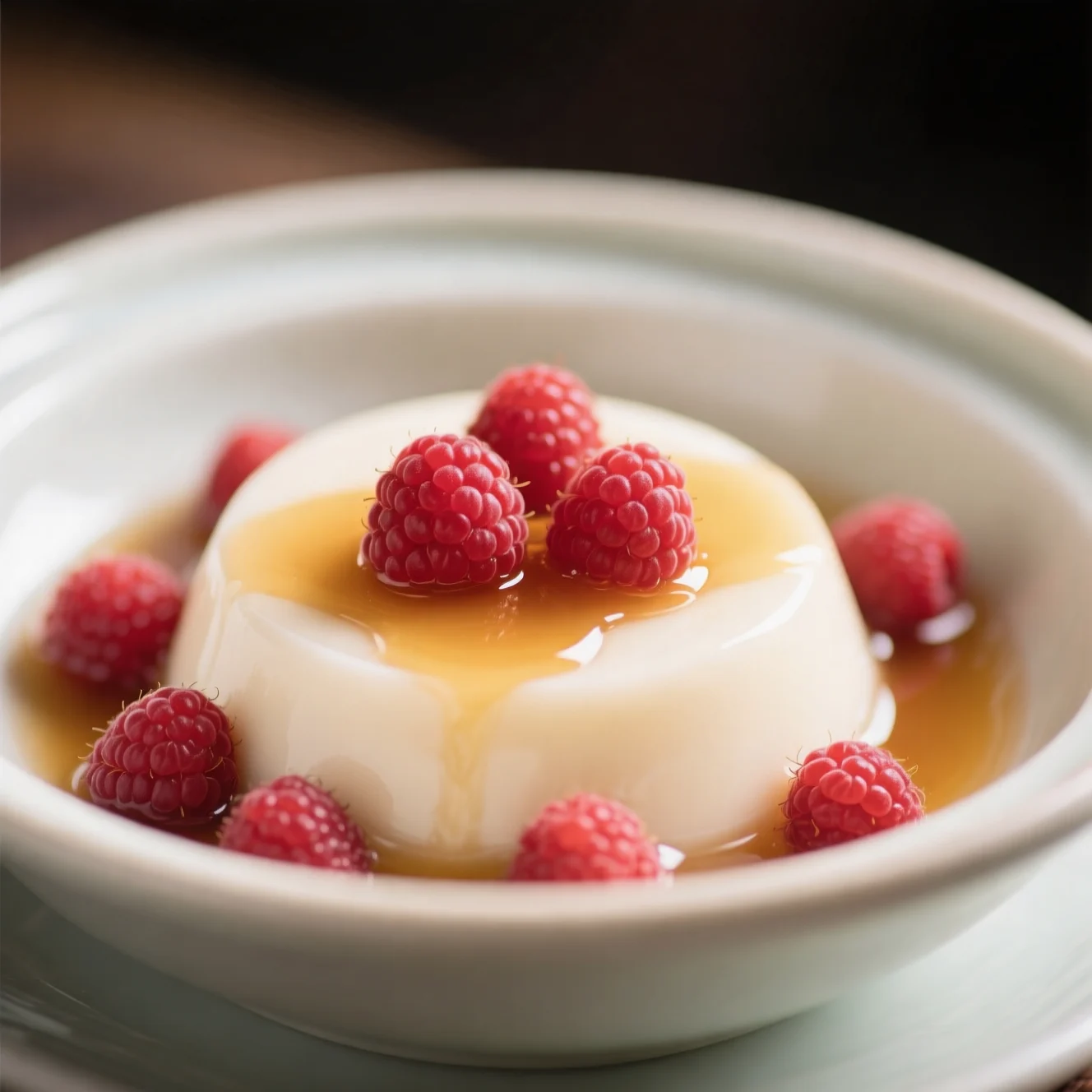 Pouding aux Framboises à la Vapeur