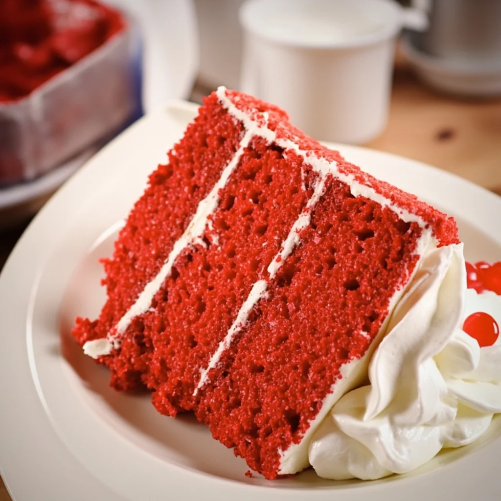 Gâteau au Velours Rouge à la Crème