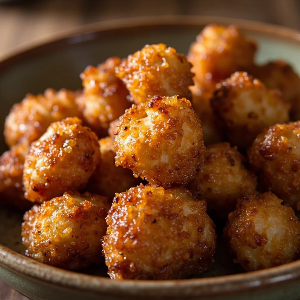 Champignons huîtres royaux frits croustillants