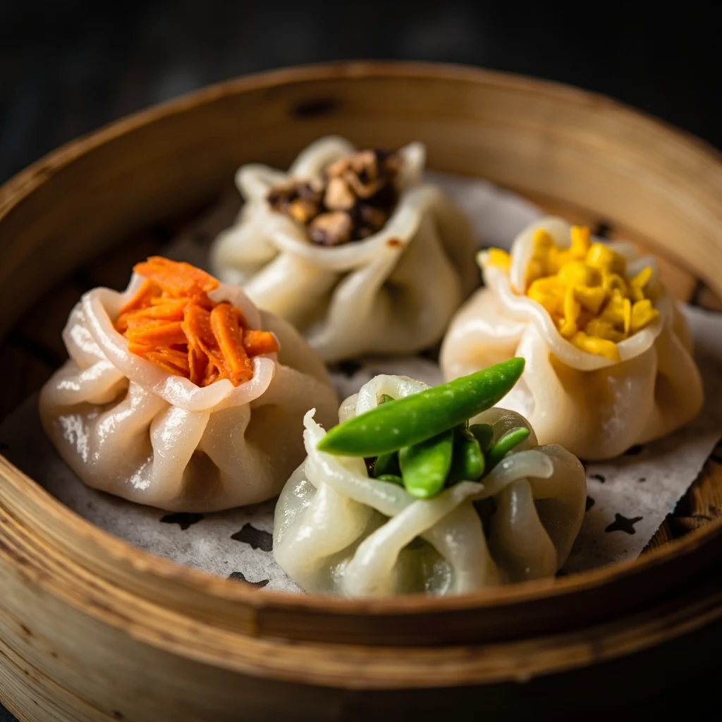 Raviolis vapeurs des quatre joies