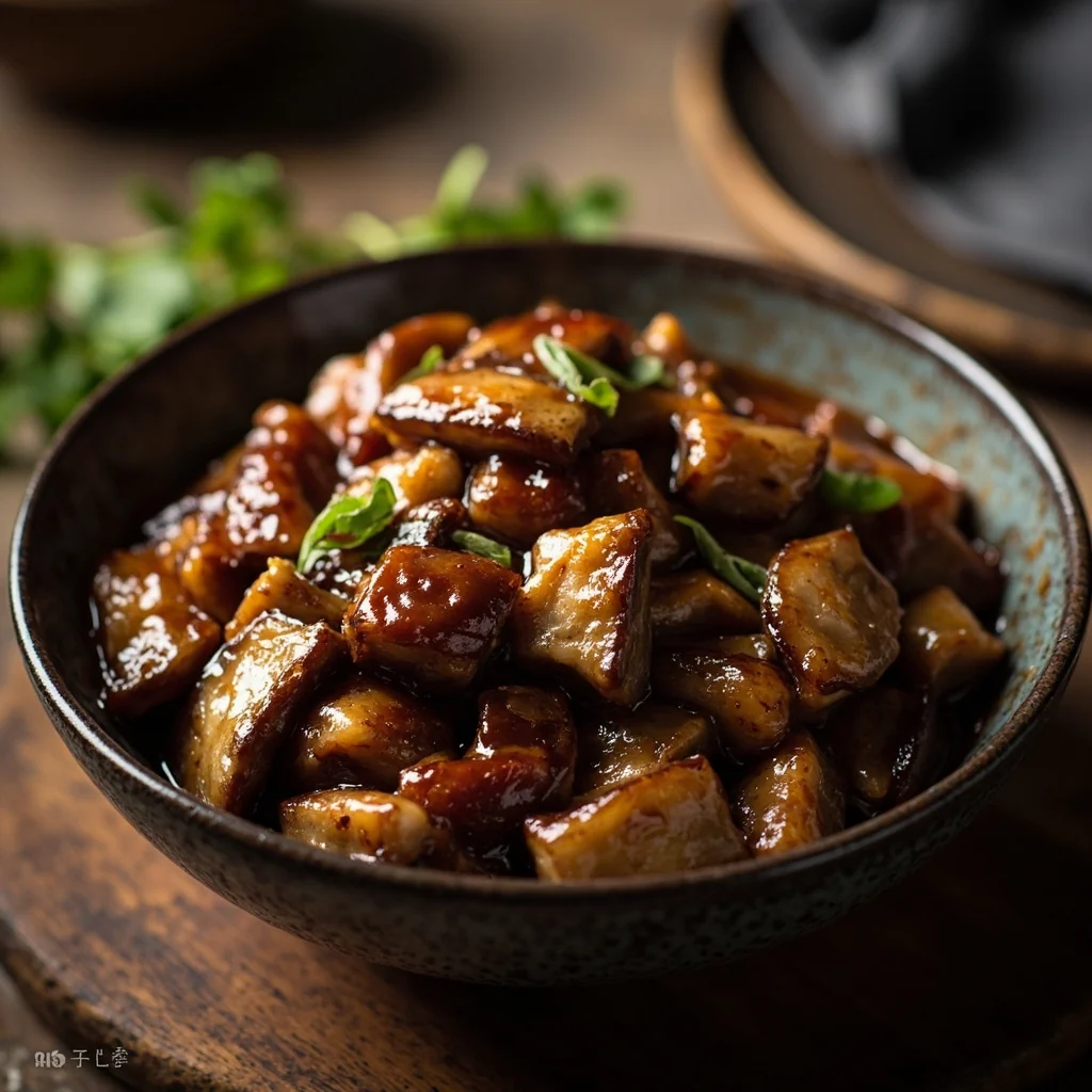 Aubergine Braisée au Porc