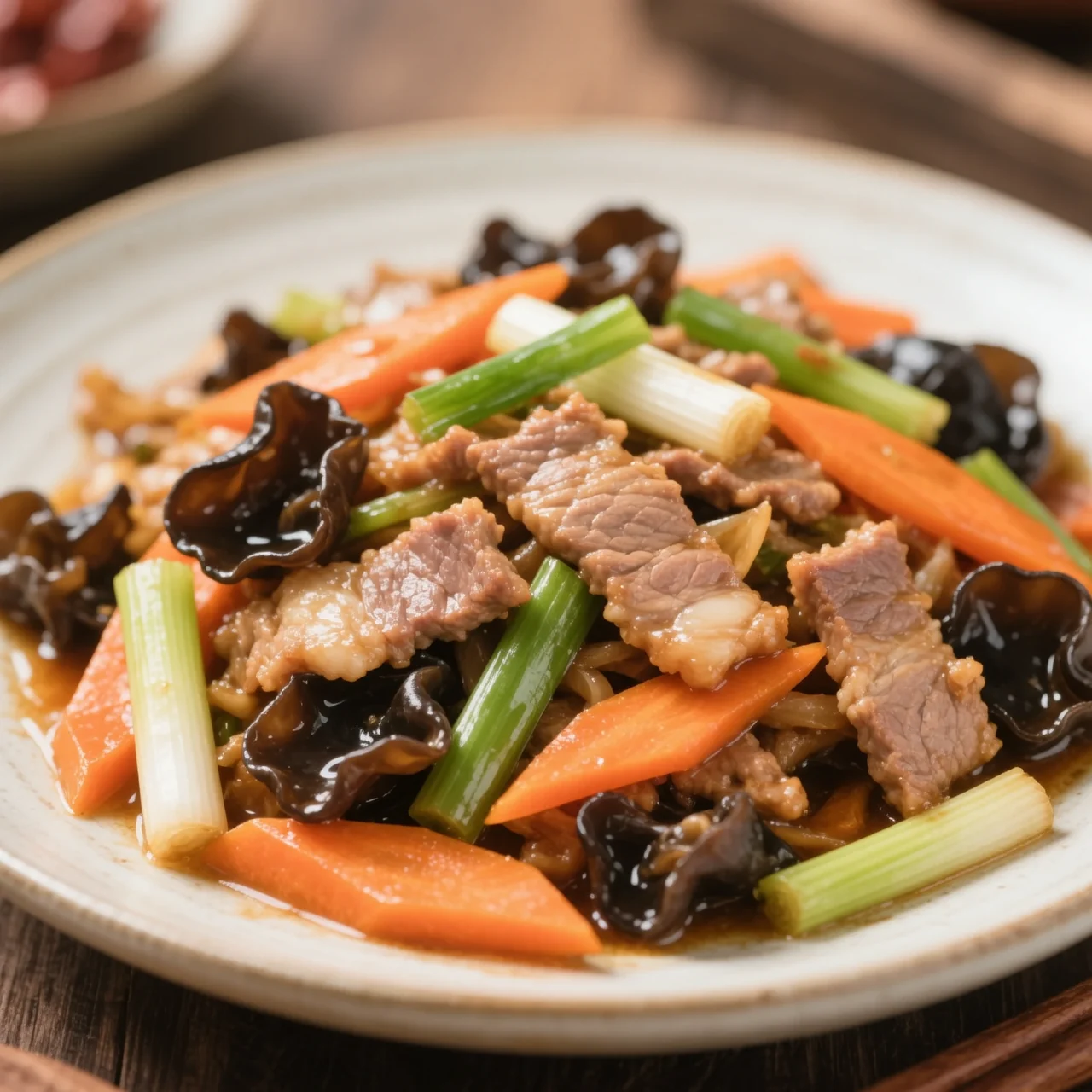 Porc émincé au parfum de poisson du Sichuan