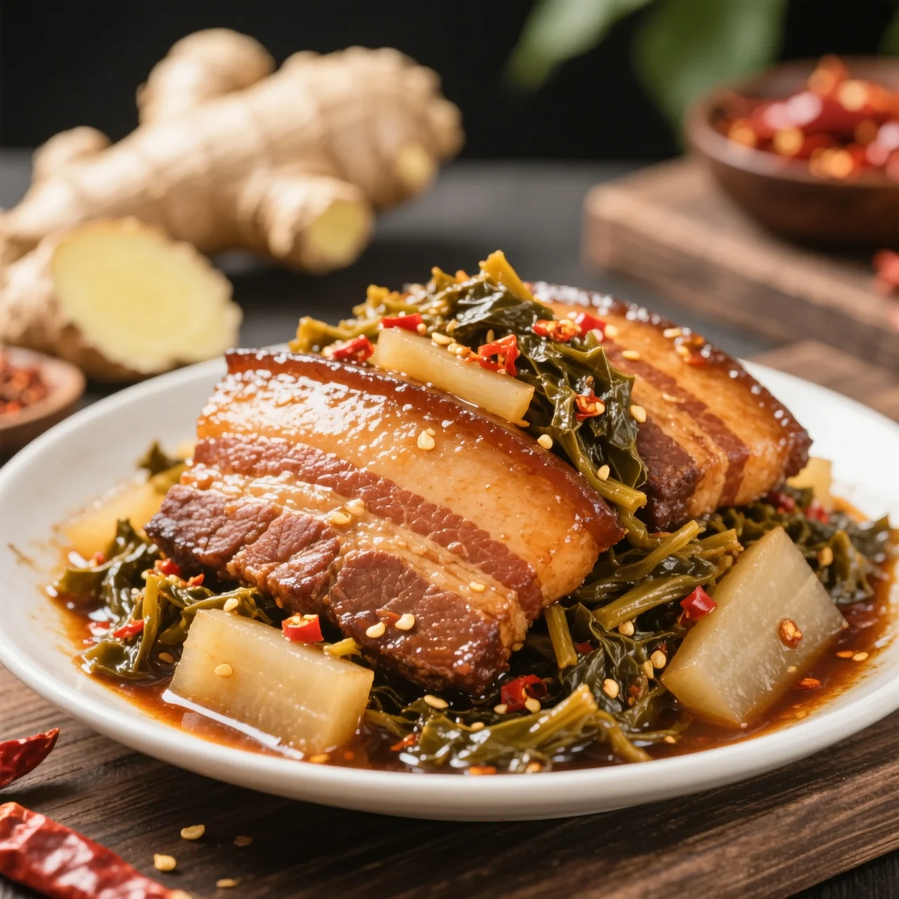 Porc Braisé Swastika Étape par Étape