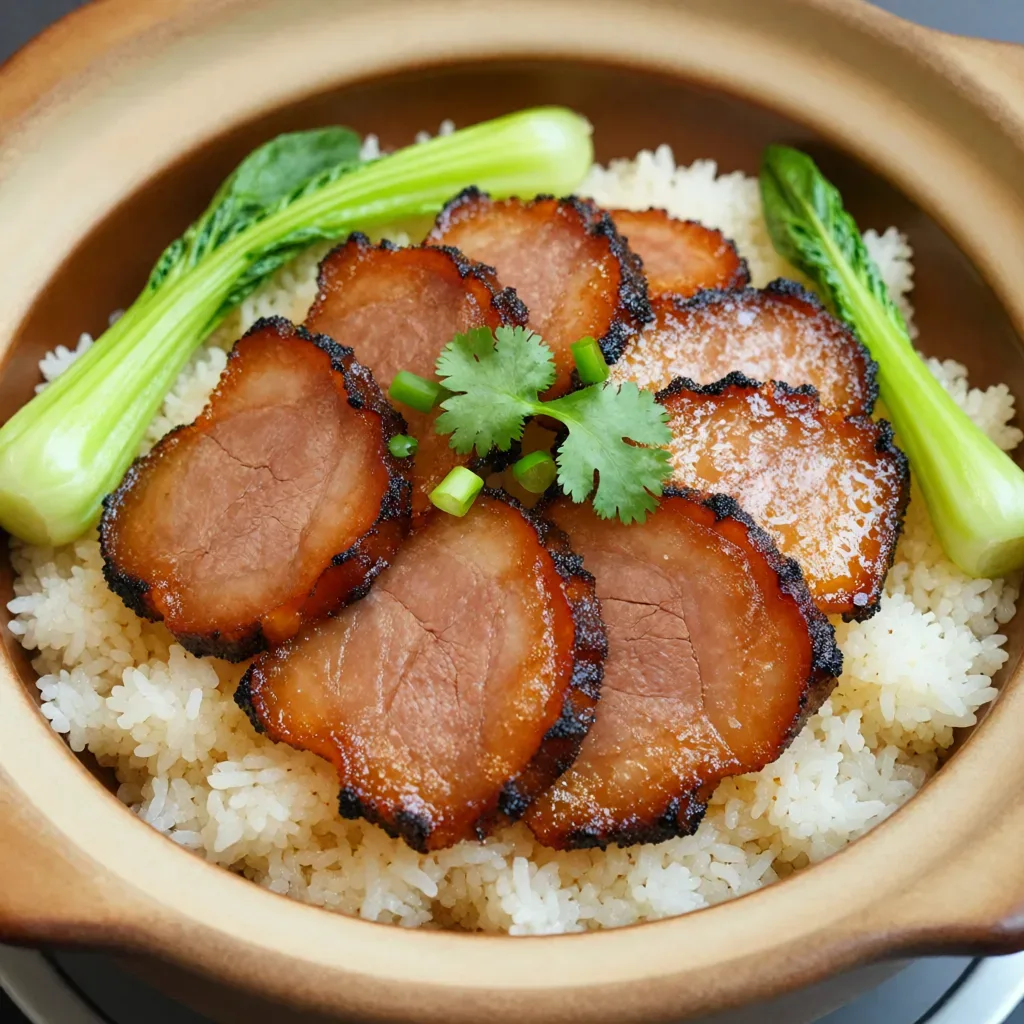 Riz au Char Siu en Marmite en Terre