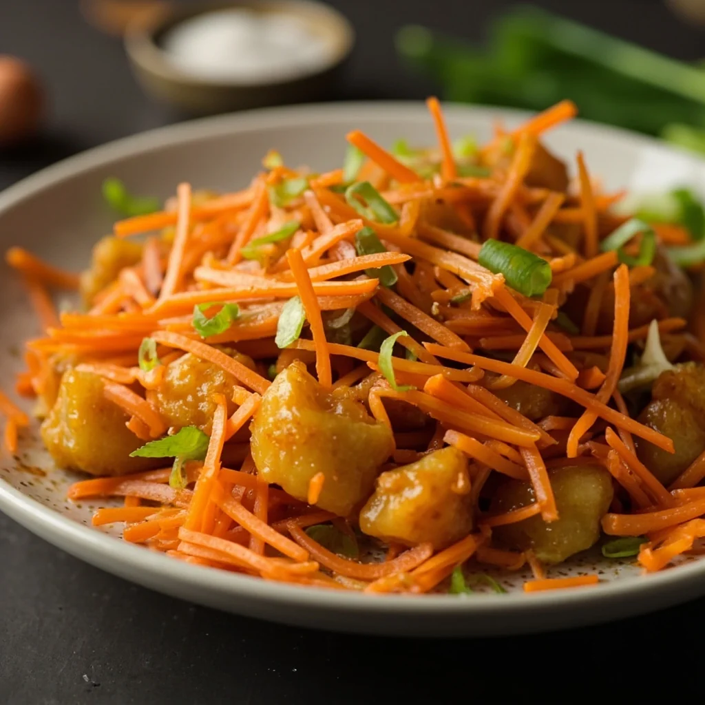 Boulettes de pommes de terre aux carottes et ciboules