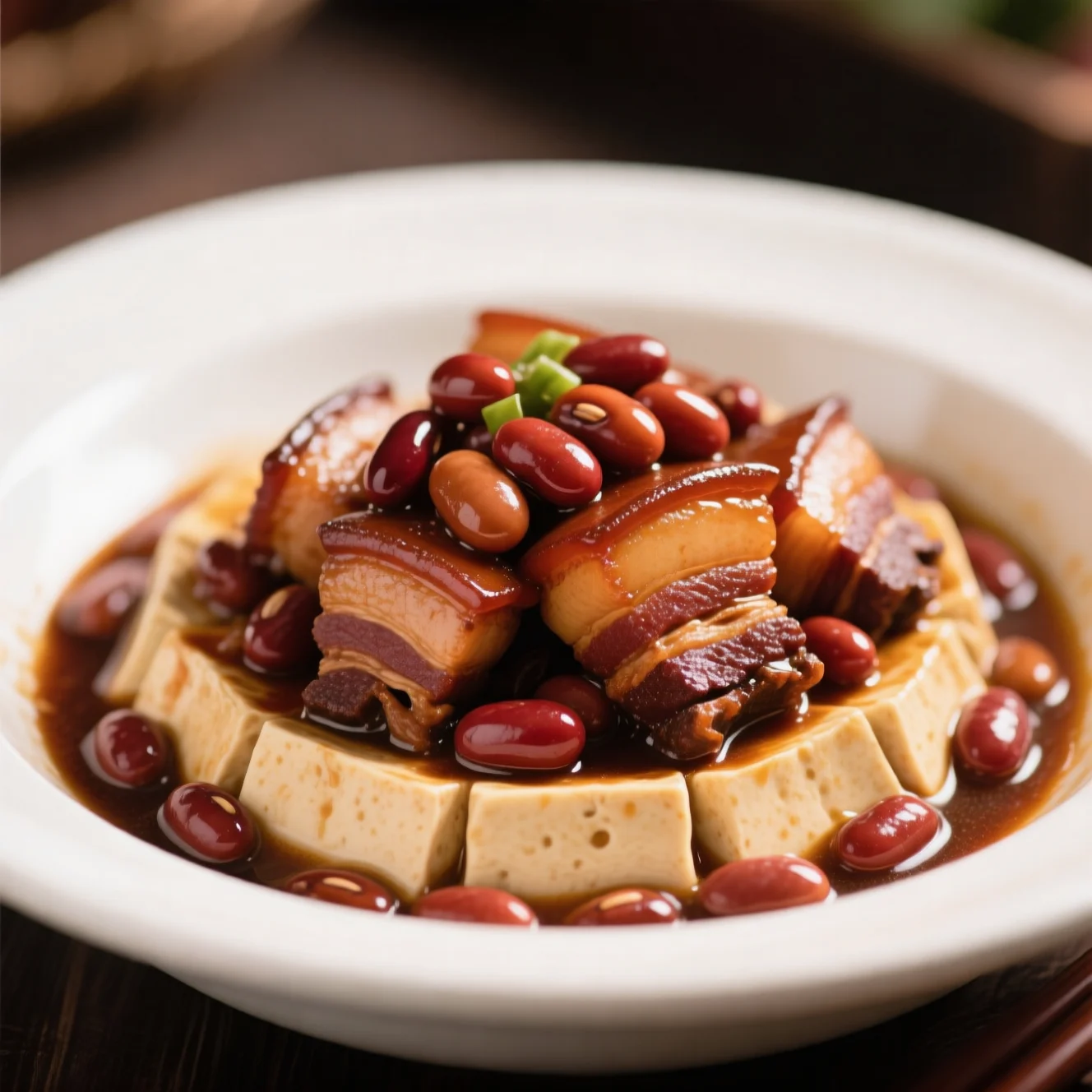 Poitrine de porc braisée au tofu fermenté