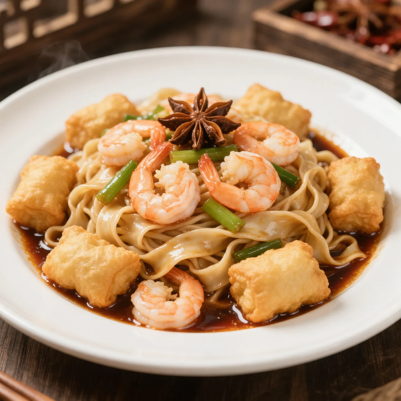 Shrimp with Wheat Gluten