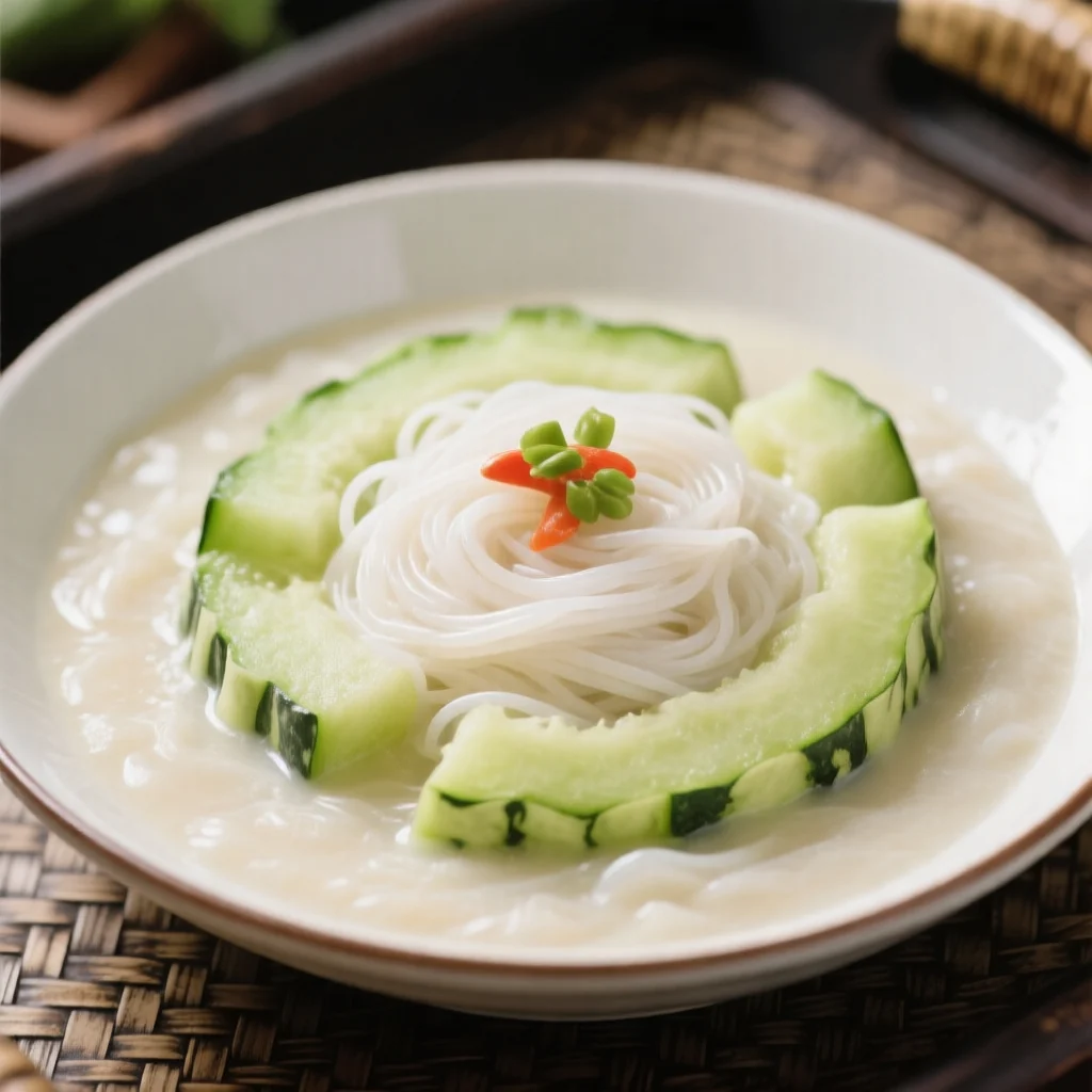 Purée de pastèque d'hiver en porridge de farine de riz rafraîchissant