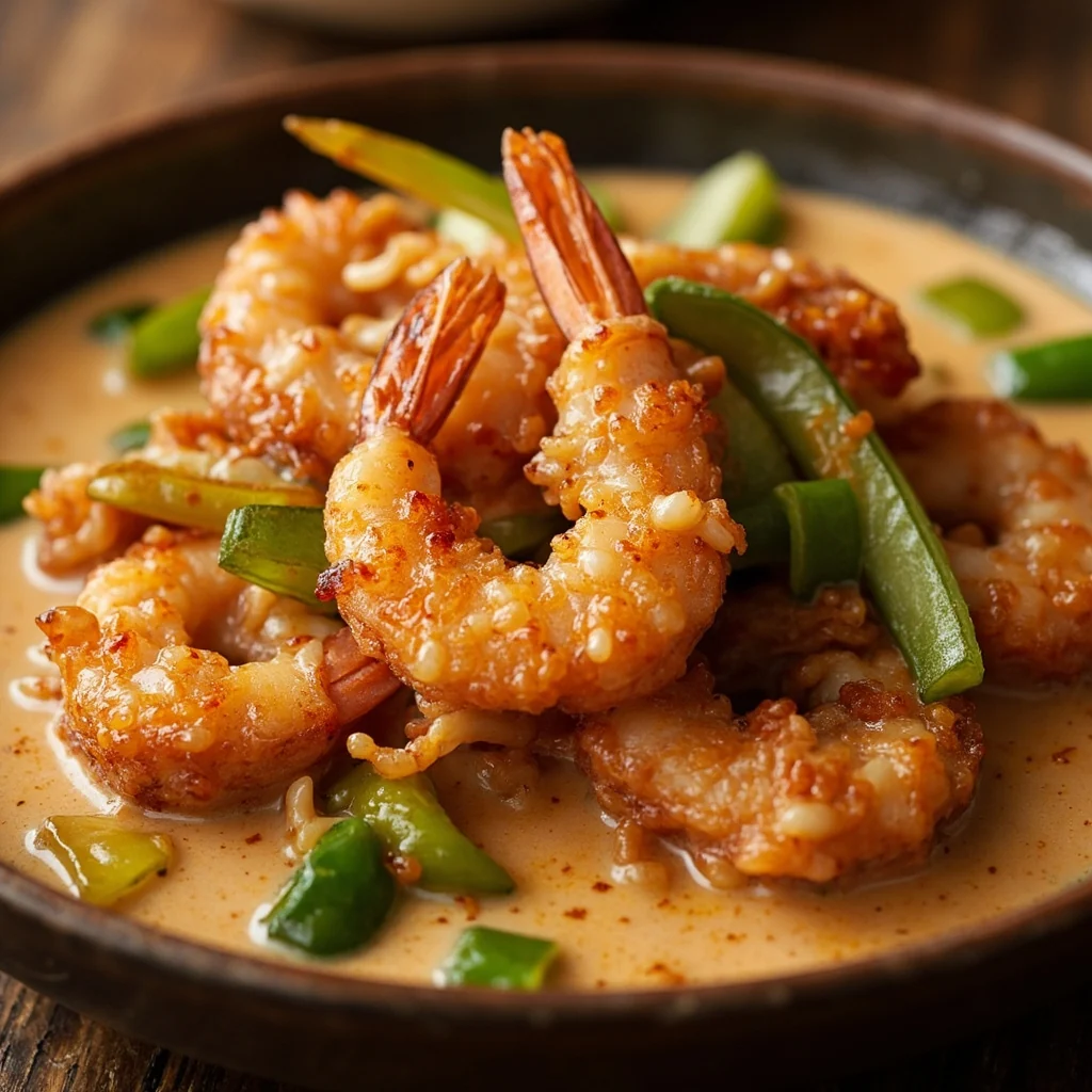 Crevettes à la sauce signature