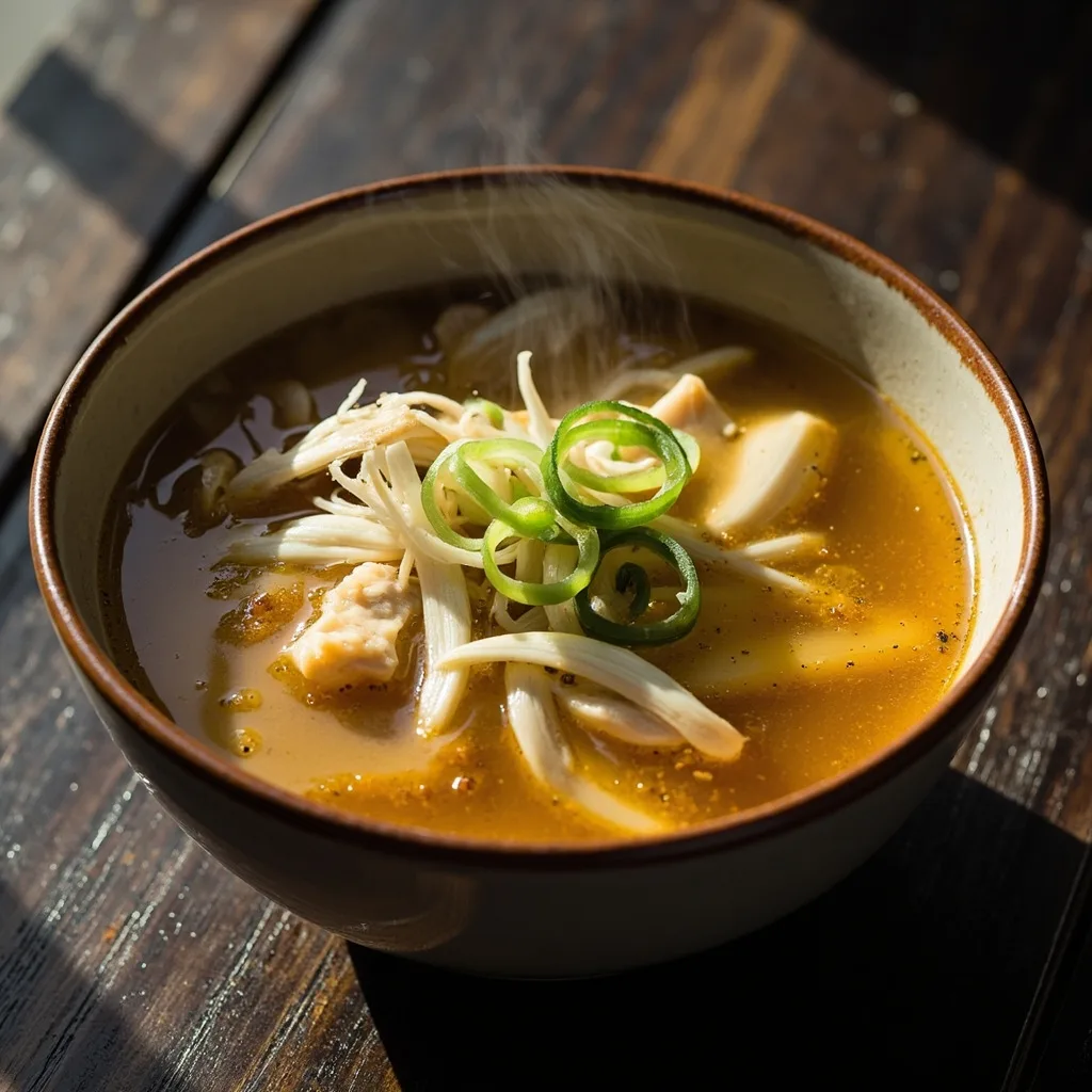 Winter Bamboo Shoot and Snow Lotus Chicken Soup