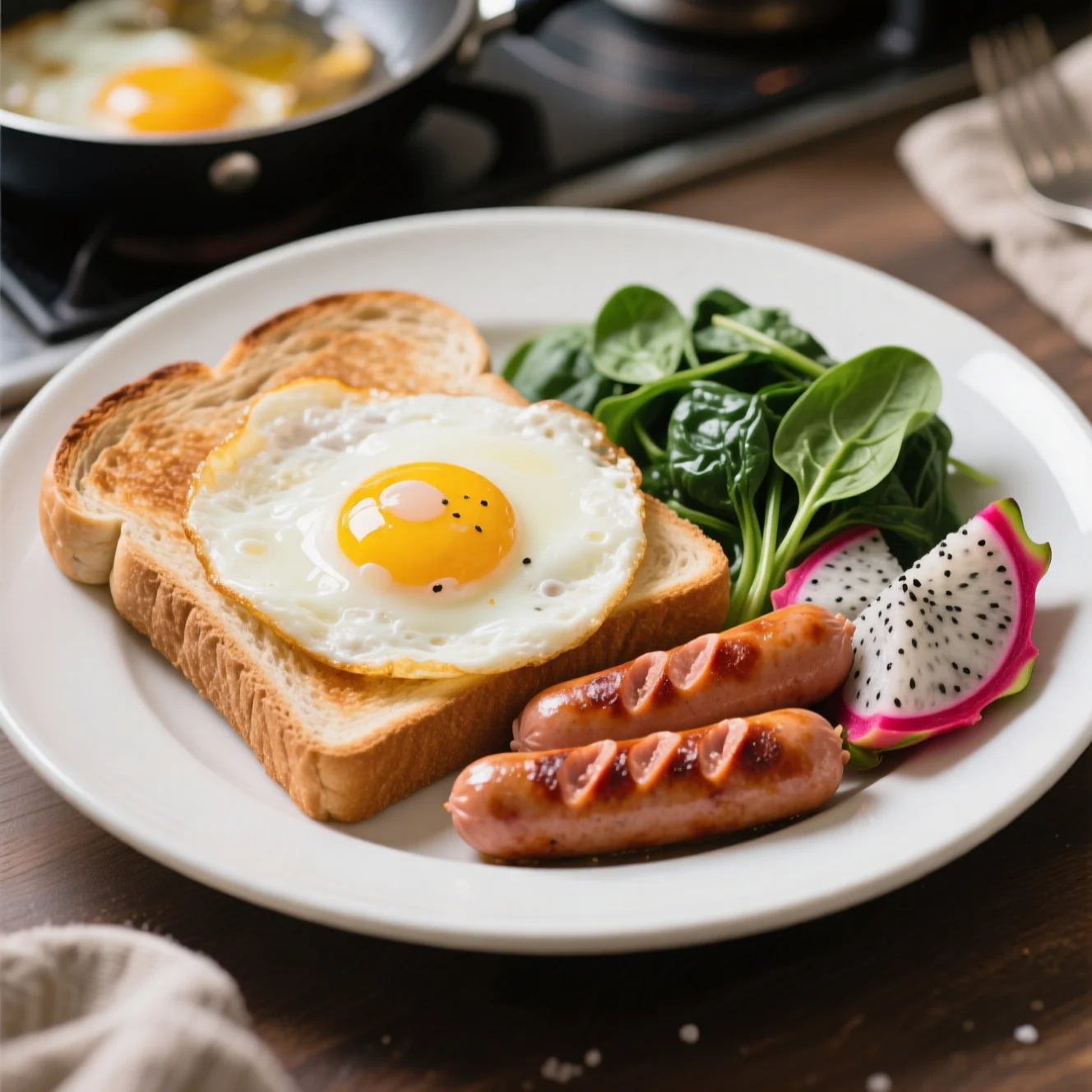 Assiette de petit-déjeuner énergétique