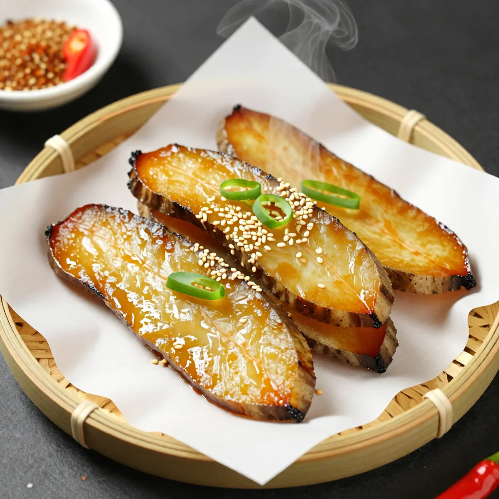 Tranches de taro frites