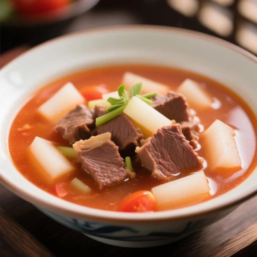 Soupe de Bœuf et Daikon