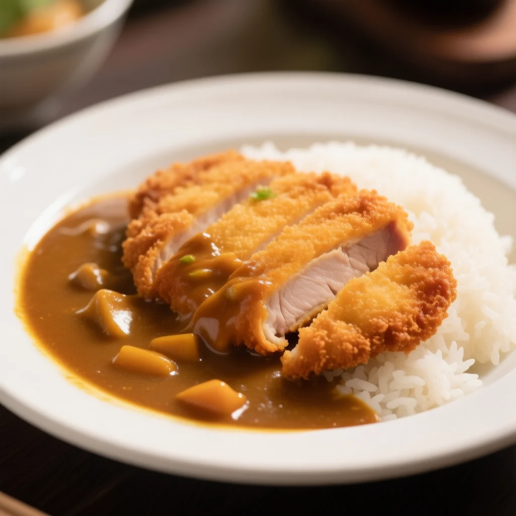 Riz au côtelette de porc au curry