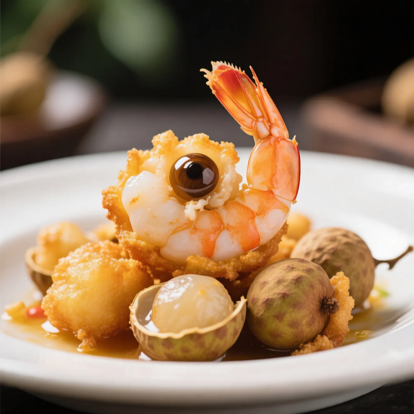 Crevettes aux Yeux de Dragon Croustillantes