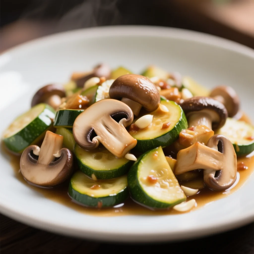 Champignons Sautés aux Courgettes