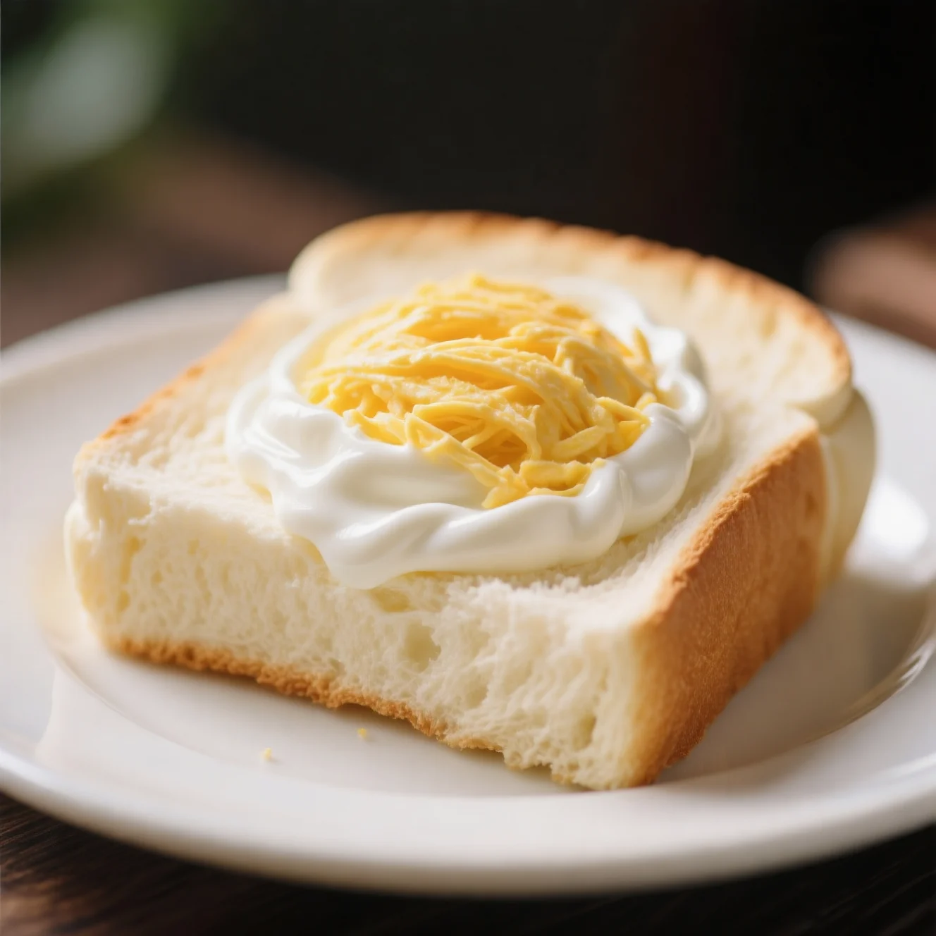 Pain à la crème aux blancs d'œufs effiloché à la main