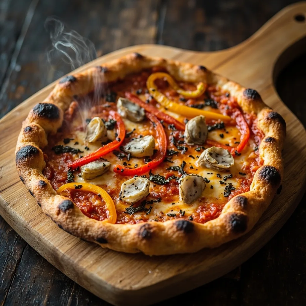 Oyster Bell Pepper Pizza