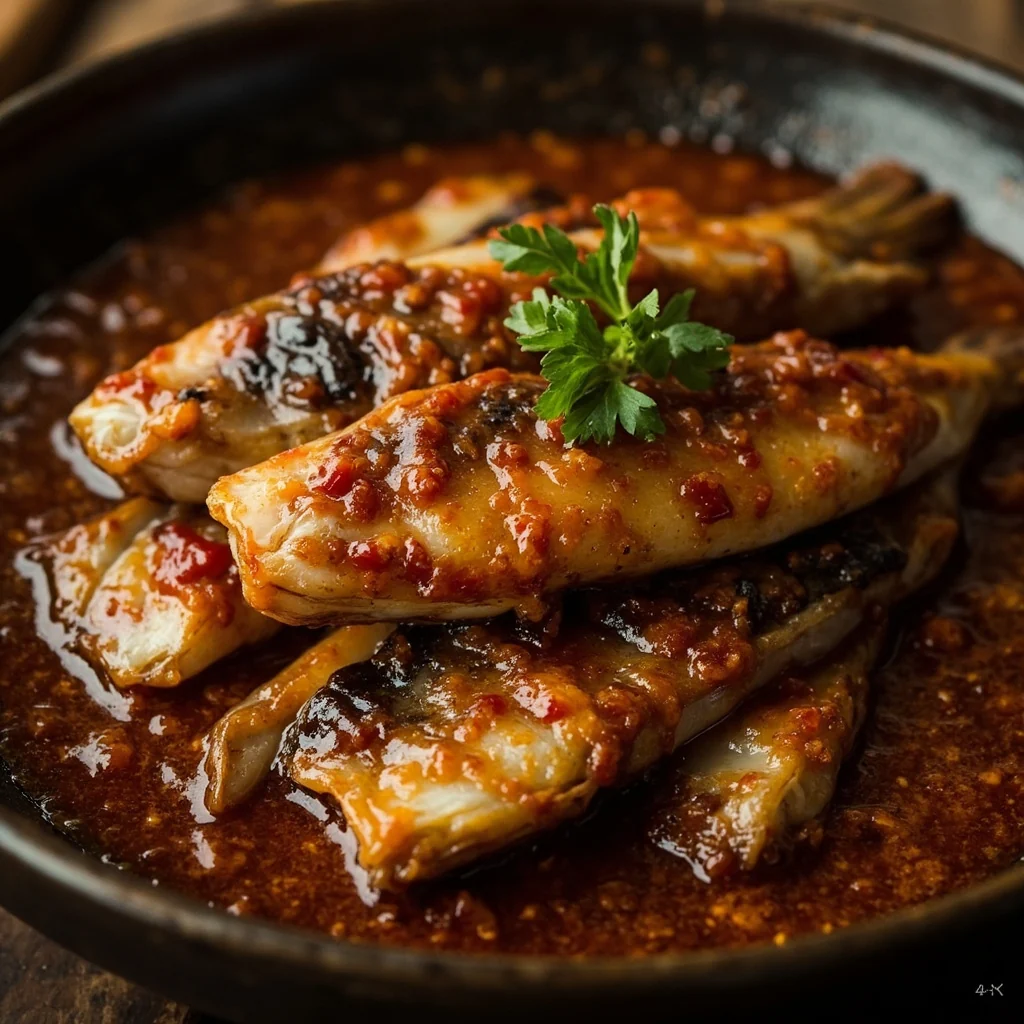 Maquereau Braisé à Sec dans une Sauce Savoureuse