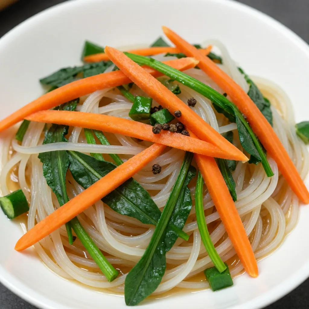 Salade de carottes et nouilles de verre