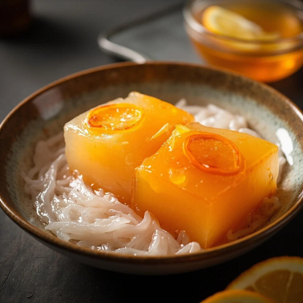 Orange Pork Skin Jelly