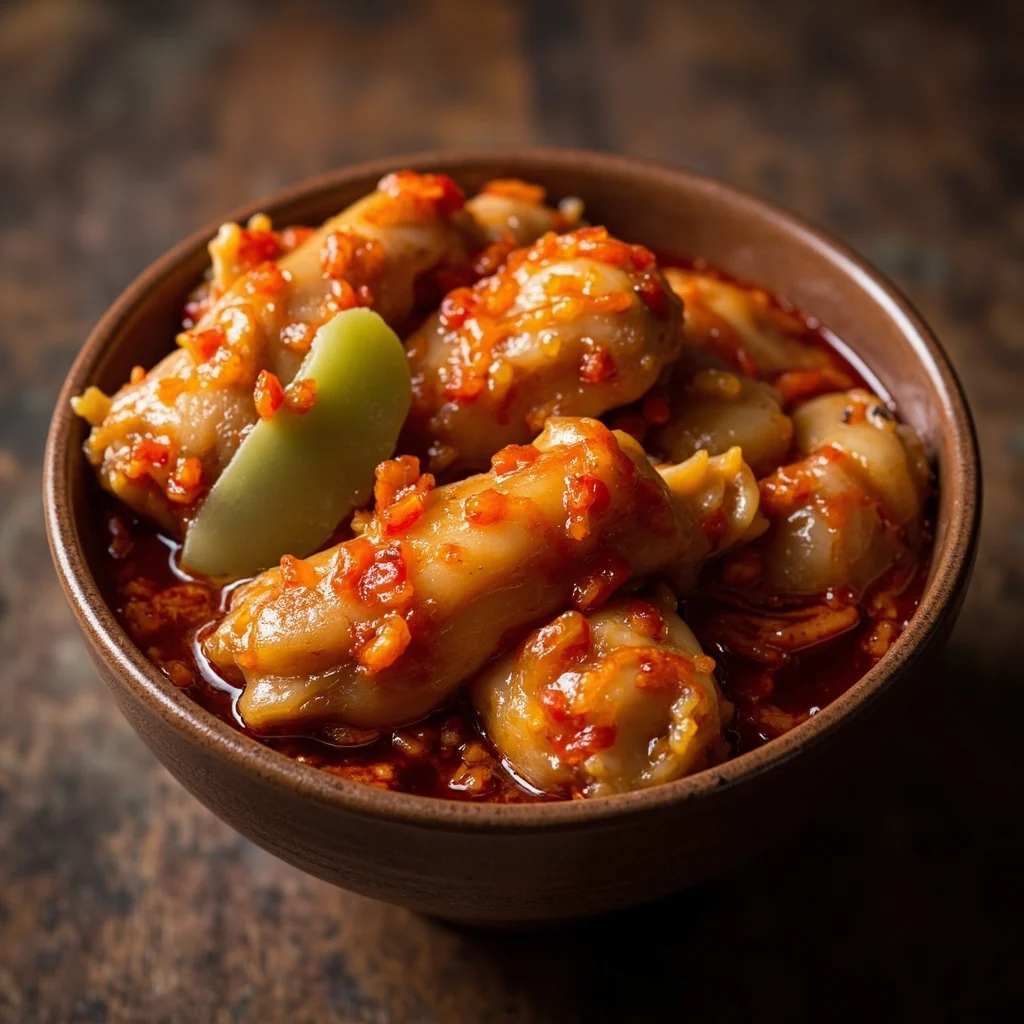 Pieds de poulet marinés épicés