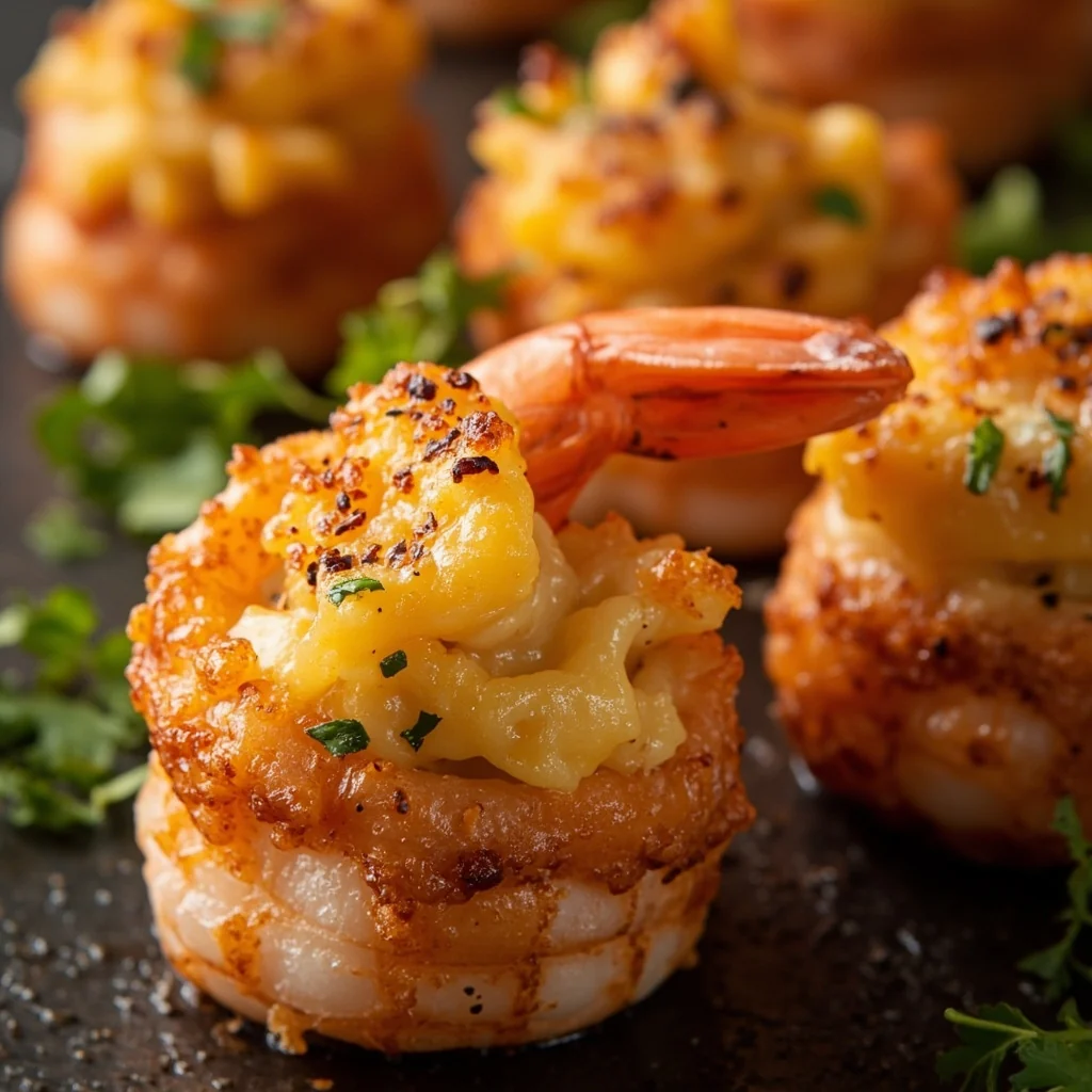Crevettes farcies au fromage