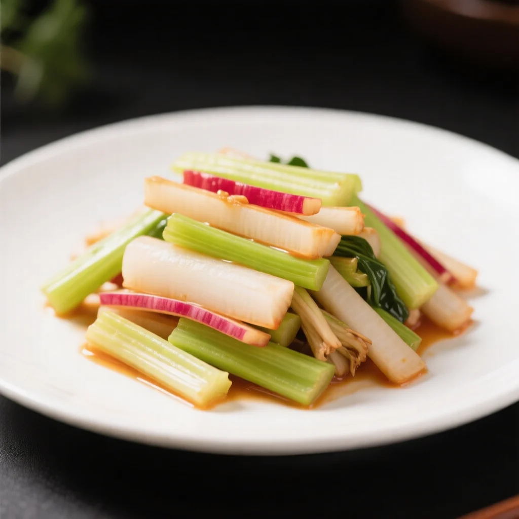 Lanières de radis aigres et épicées