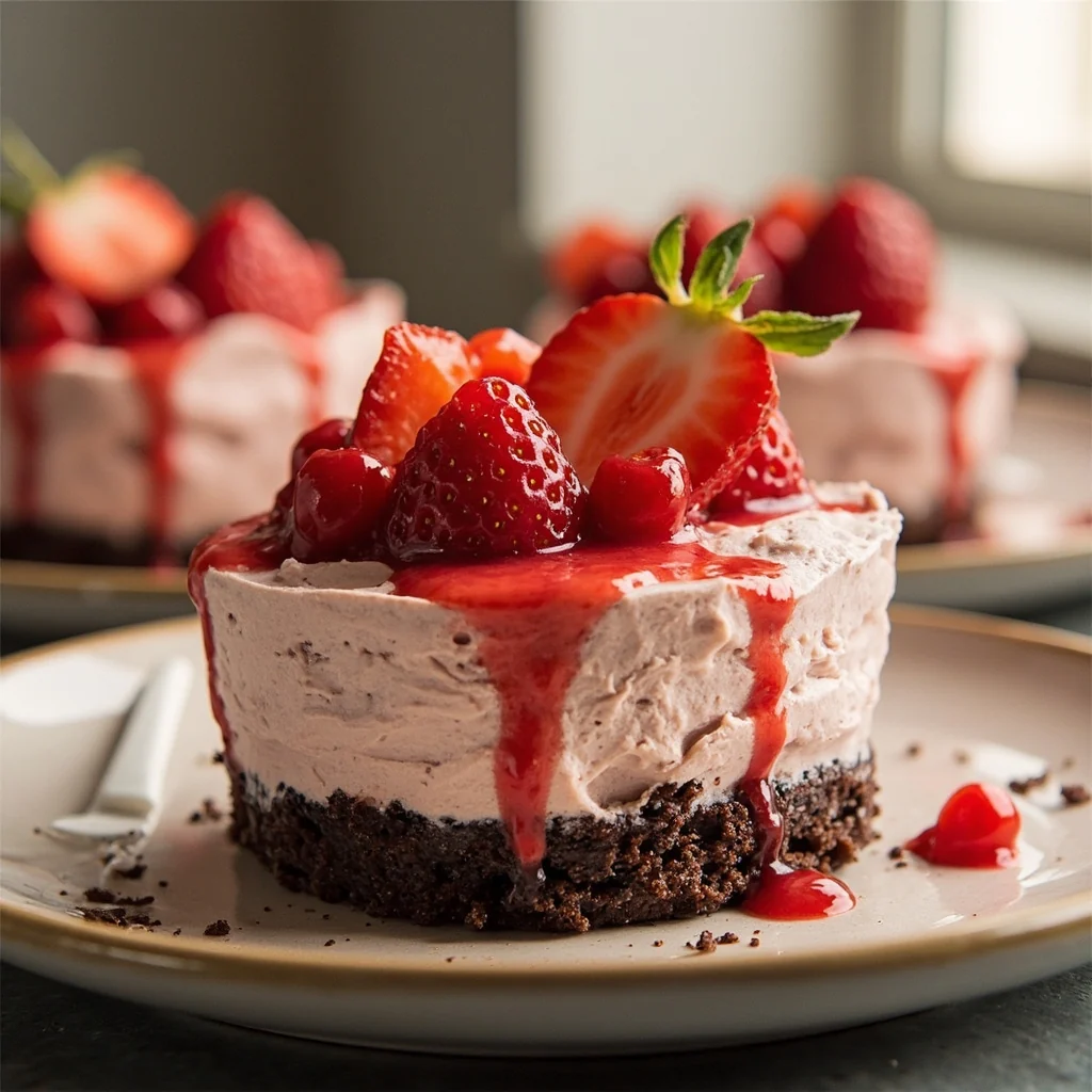 Gâteau Mousse aux Fraises