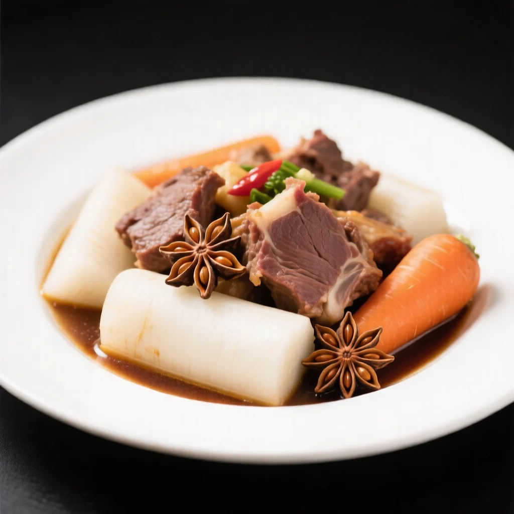 Mouton mijoté aux radis