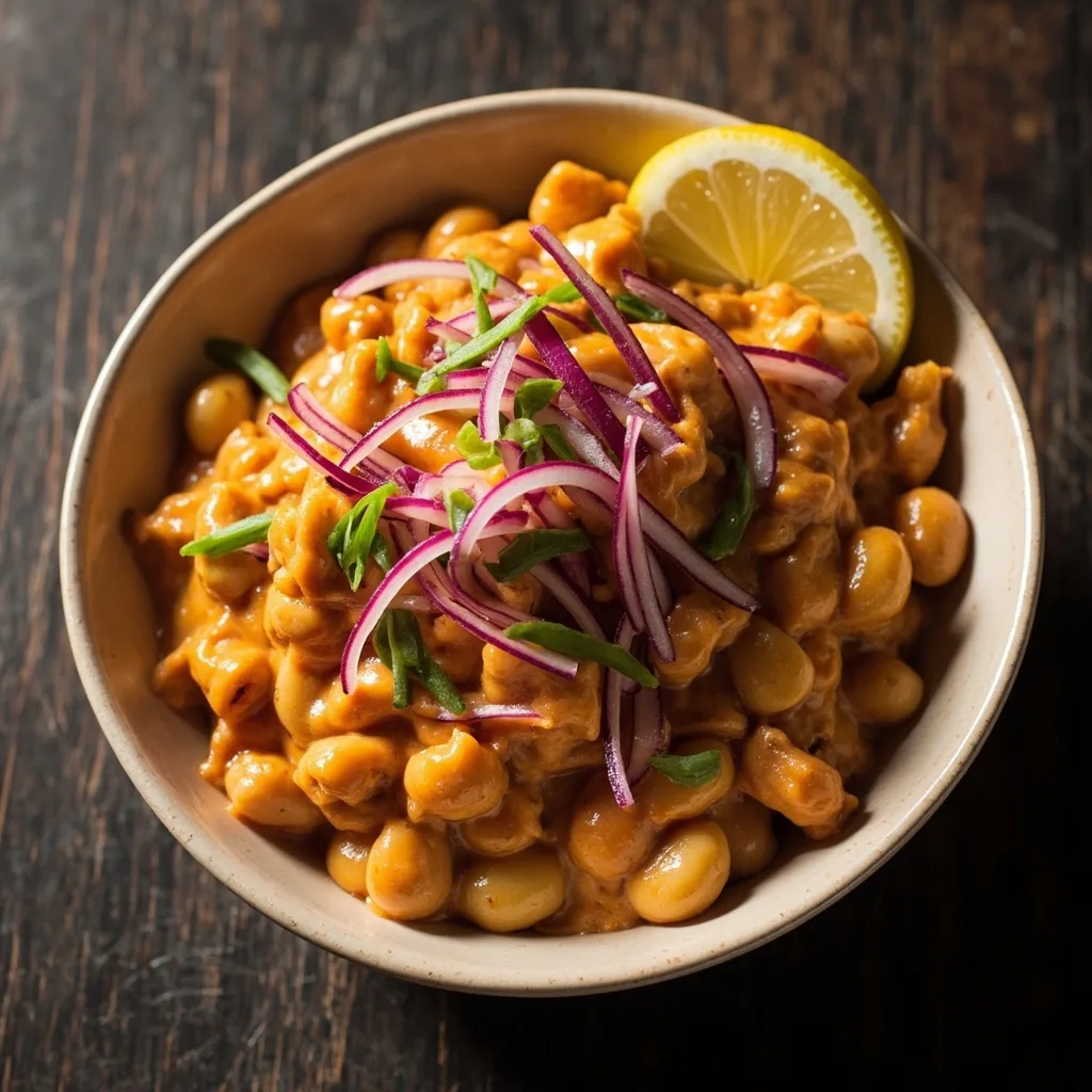 Three-Bean Tikka Salad