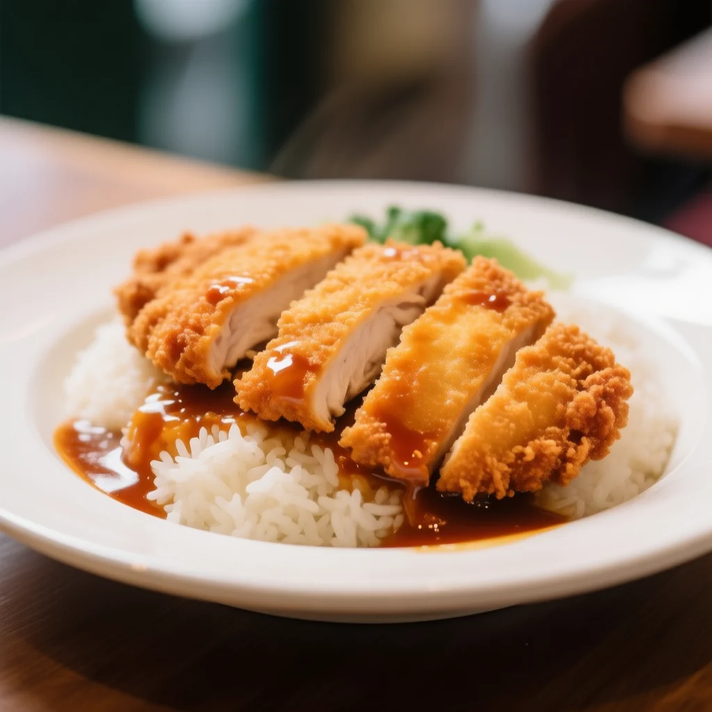 Riz à la escalope de poulet Orléans