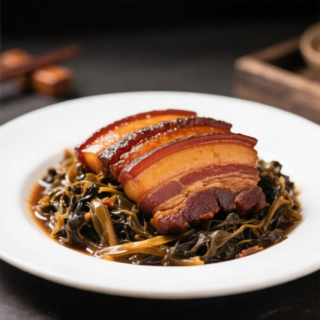 Porc braisé aux légumes conservés qui vole le riz