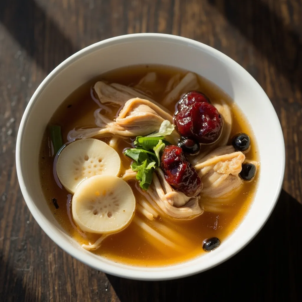 Black Bean and Lotus Root Chicken Soup