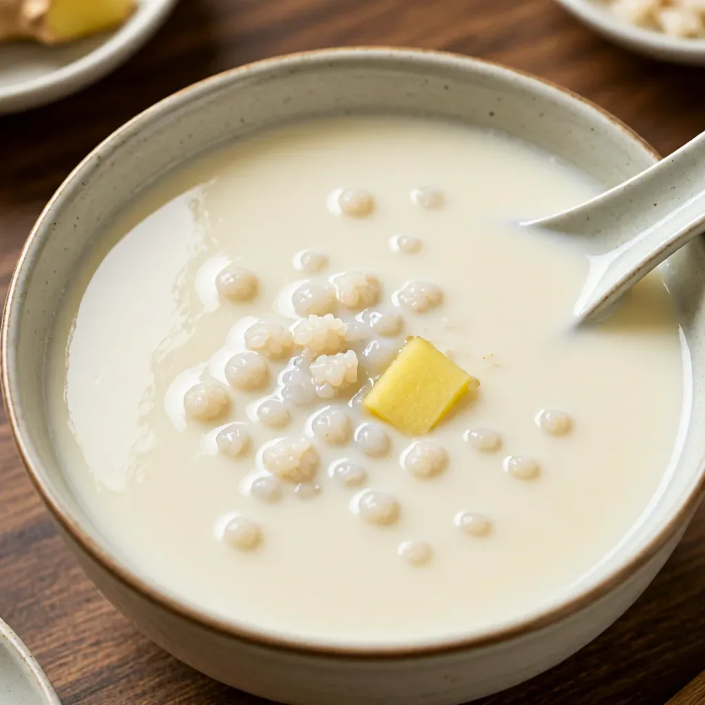 Fermented Rice Milk with Ginger