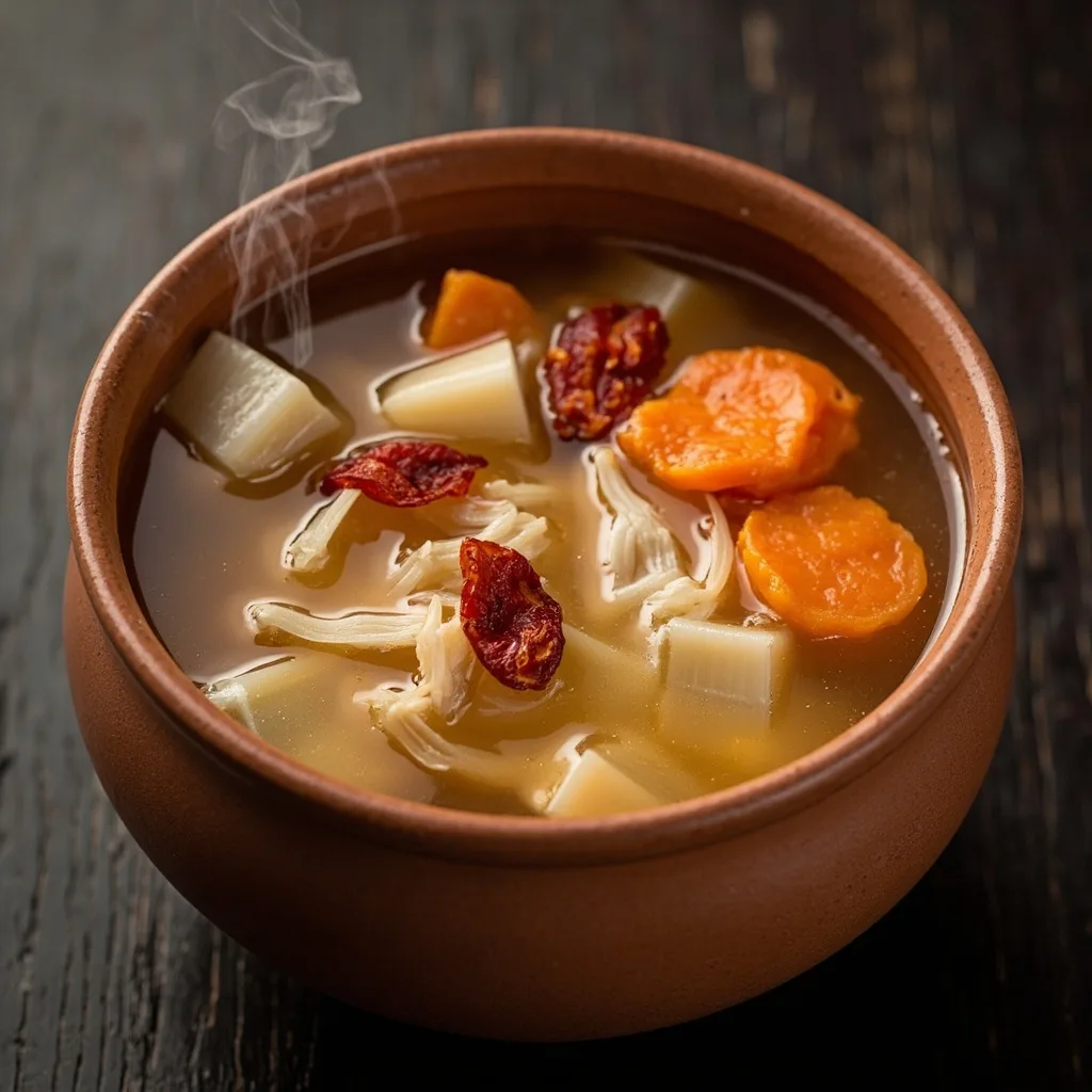 Water Chestnut, Sugarcane, and Carrot Soup