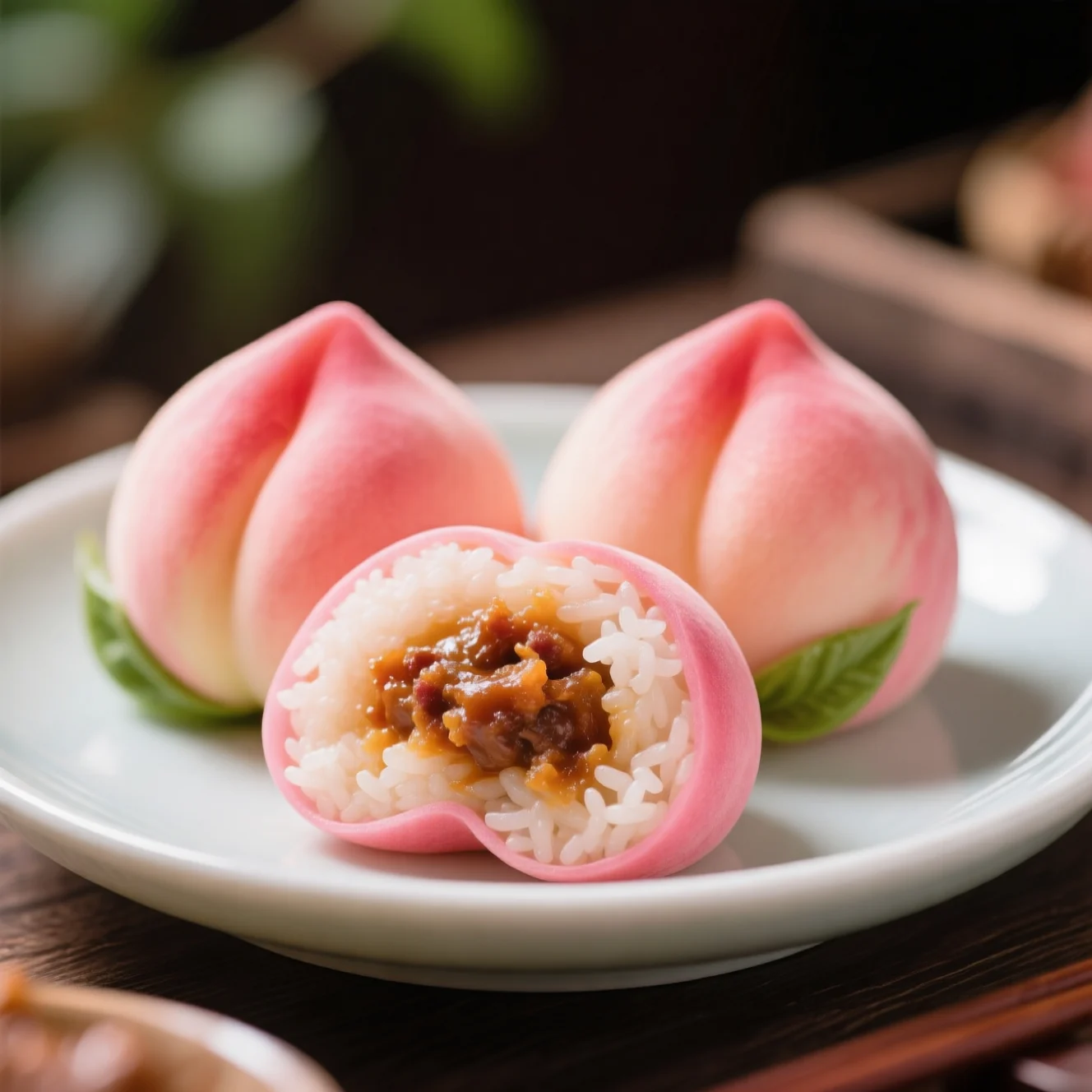 Gâteaux de riz pêche rouge Chaoshan