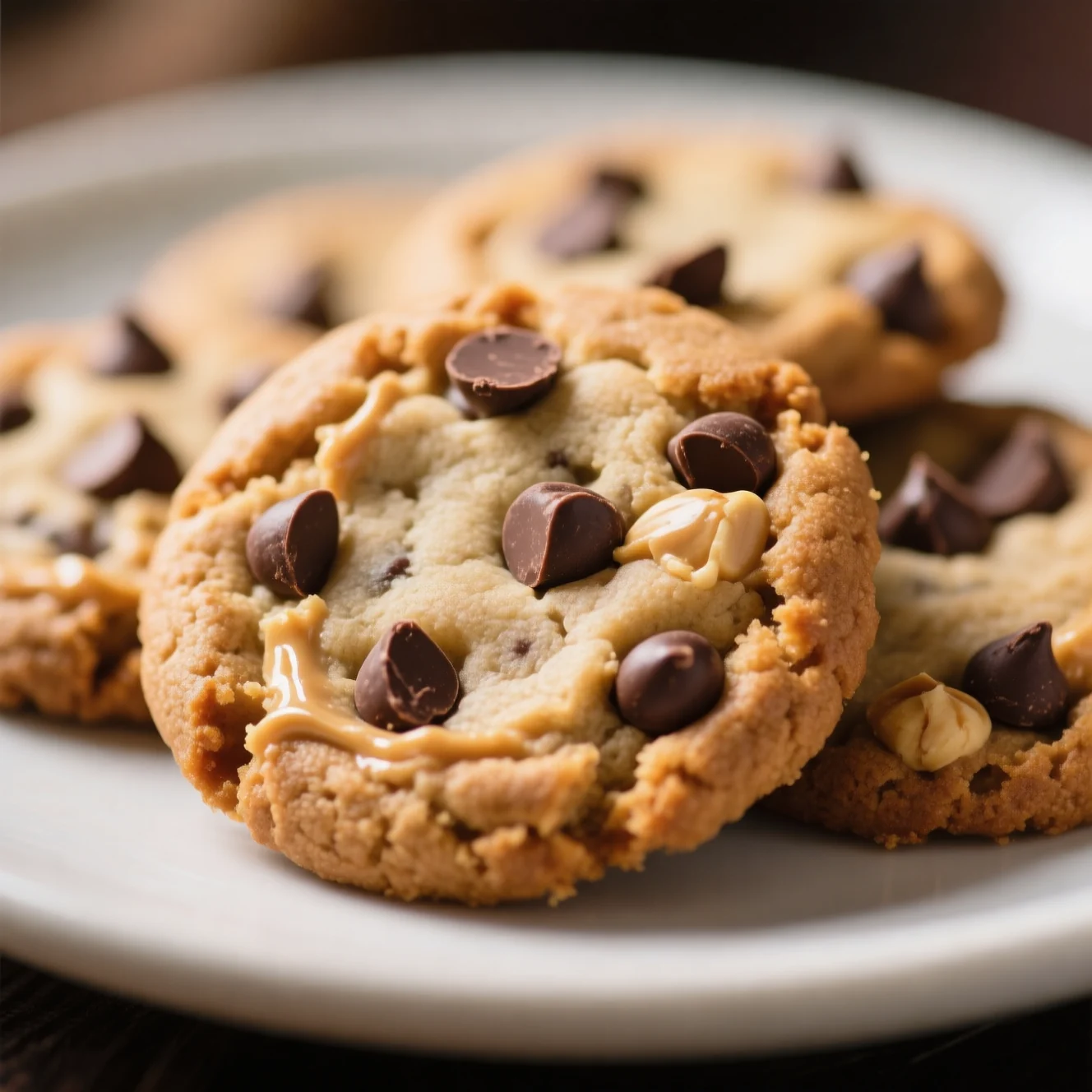 Cookies aux pépites de chocolat et au beurre de cacahuète