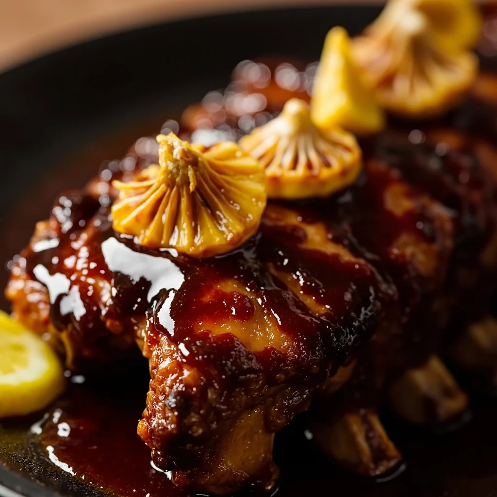 Côtes de porc à l'ail